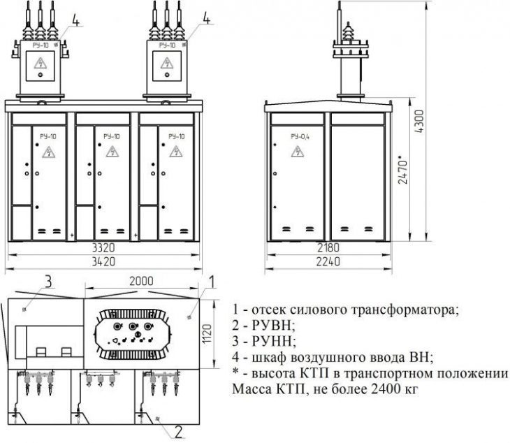 Ктп рн 630 рудничный схема